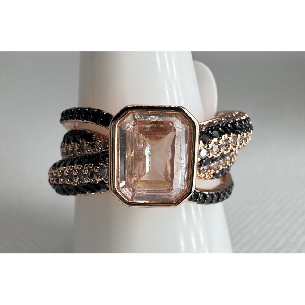 Ring Bomb Party Untamed Entangle Me Ring RG12307 Rose Gold Hematite Size 10